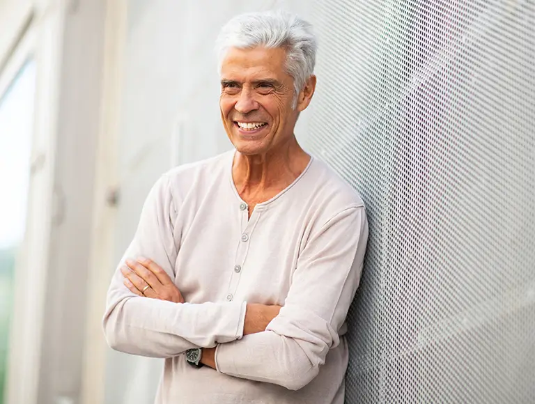 Senior patient consultation for dental implants in Las Vegas